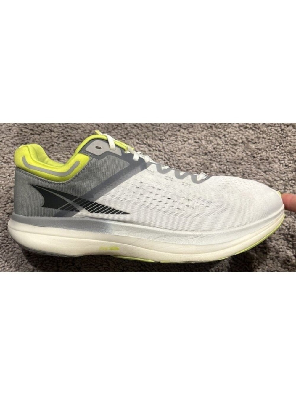 Altra Vanish Tempo Running Shoes Men's Size 10.5 Gray/Lime AL0A7R6G232